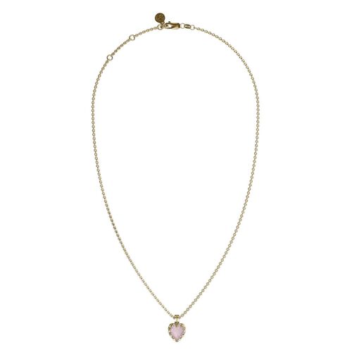 Stolen Girlfriends Club Love Claw Necklace Rose Quartz